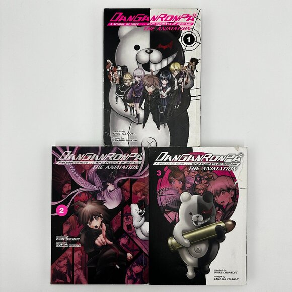 Danganronpa The Animation Volumes 1 - 3 Manga Books - Picture 1 of 12